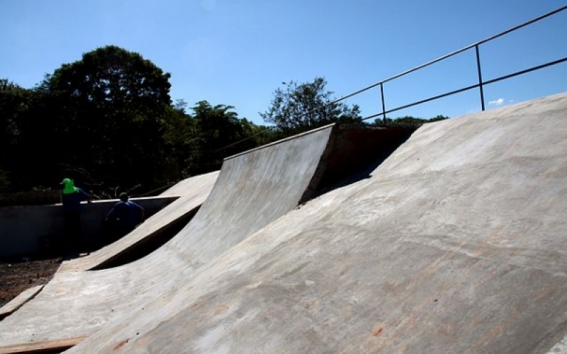 Pista de skate do Parque Ecológico deve ser entregue em um mês e meio