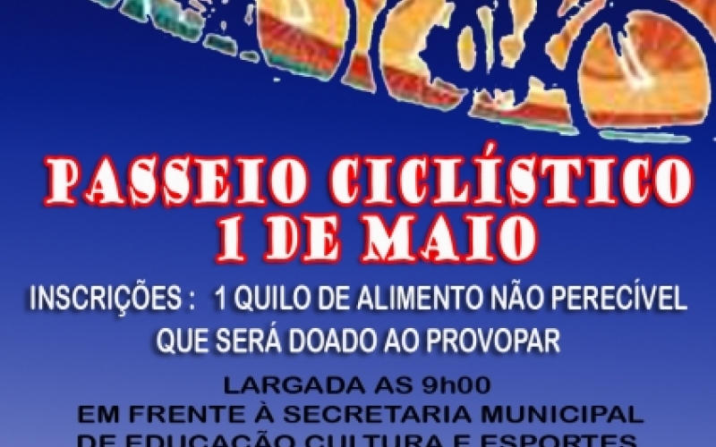 5ª edição do Passeio Ciclístico terá sorteio de bike 18 marchas