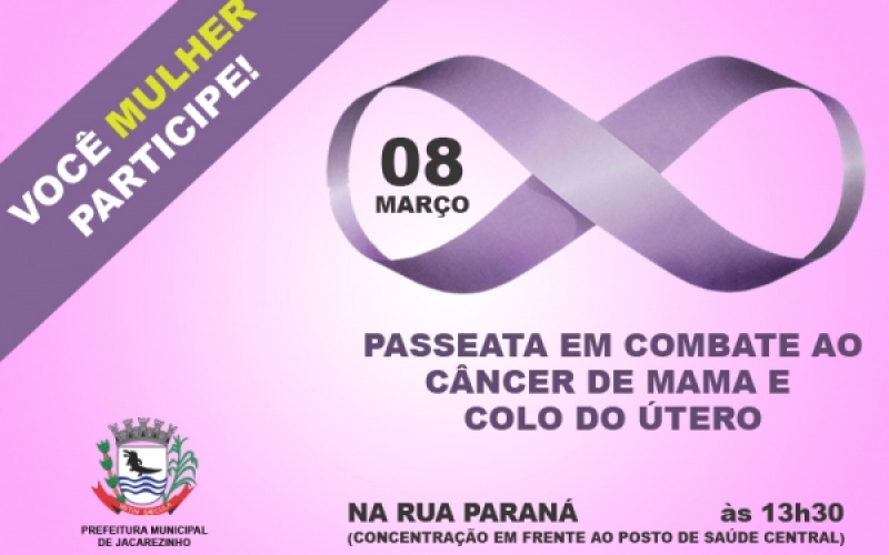 Passeata alerta para os tipos de câncer mais comuns entre mulheres