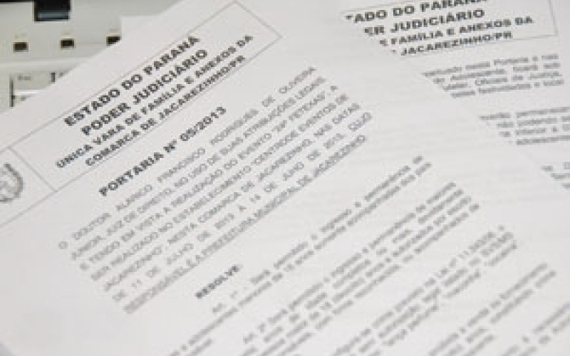 Juiz de direito criar portaria sobre idade mínima para frequentação da FETEXAS
