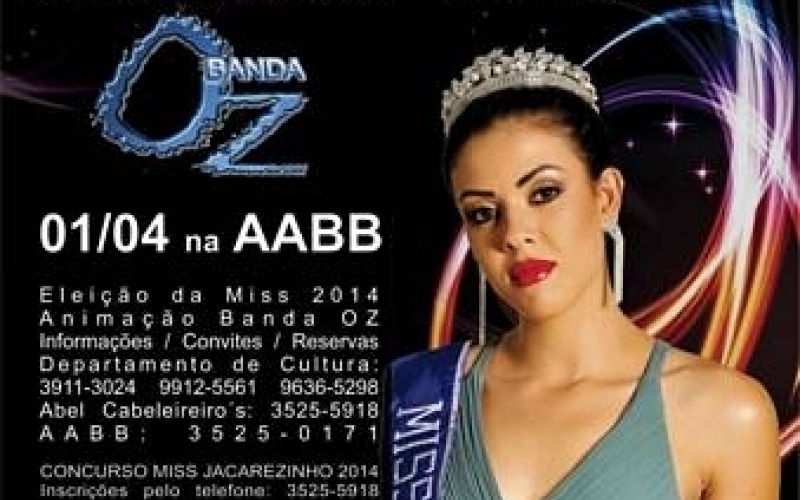 Oito candidatas concorrem ao título de Miss Jacarezinho nesta terça