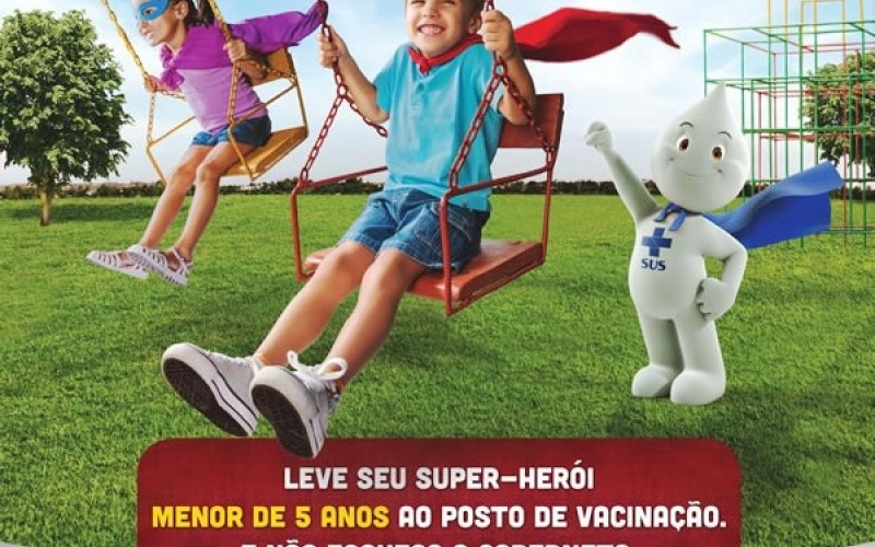 Sábado é o Dia D da Campanha contra a paralisia infantil