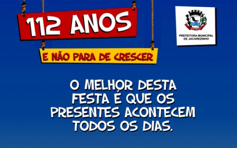 Comemorações dos 112 anos de Jacarezinho serão durante todo o mês