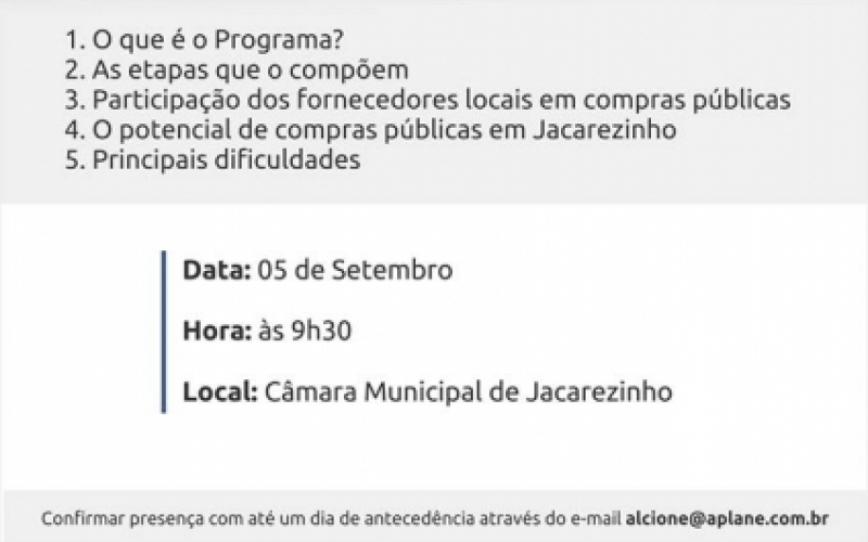 Programa quer aumentar participação de empresas locais nas compras públicas