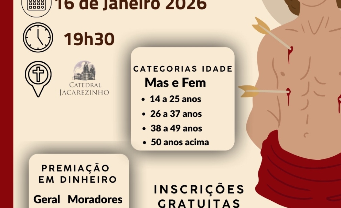 2ª CORRIDA DE SÃO SEBASTIÃO – CATEDRAL JACAREZINHO