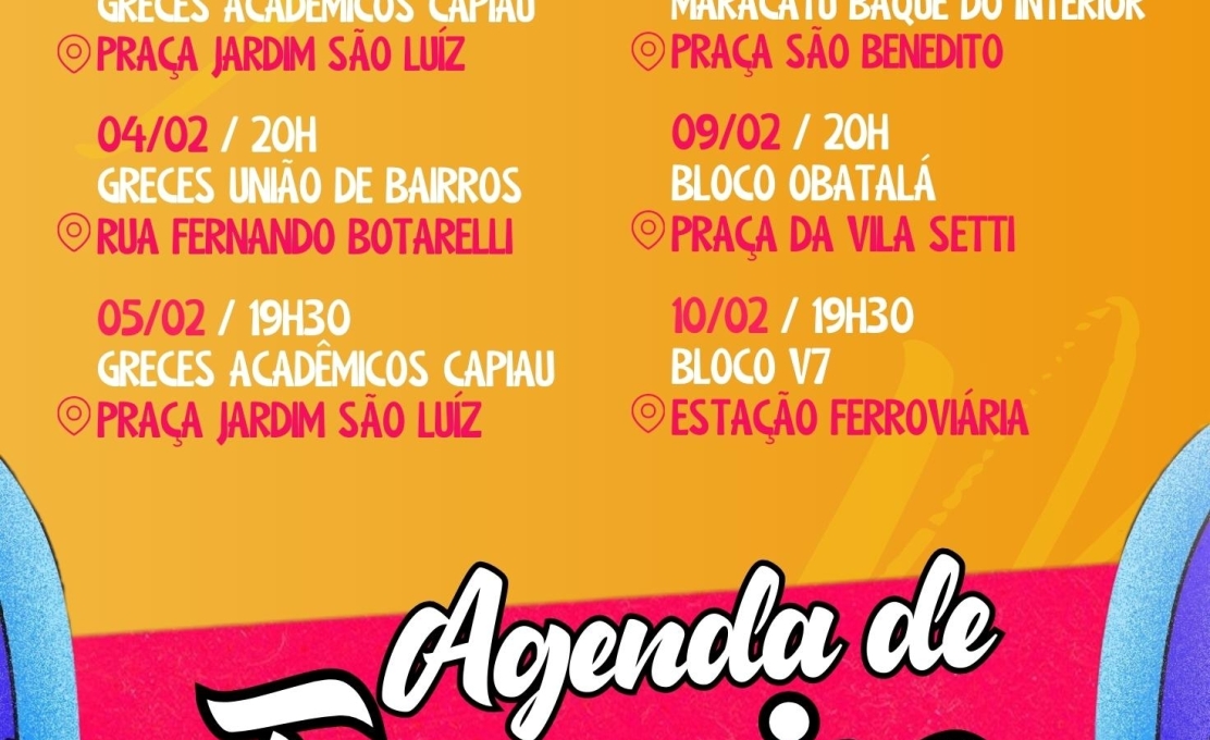 Ensaios de blocos e escolas de samba antecipam o Carnaval 2026