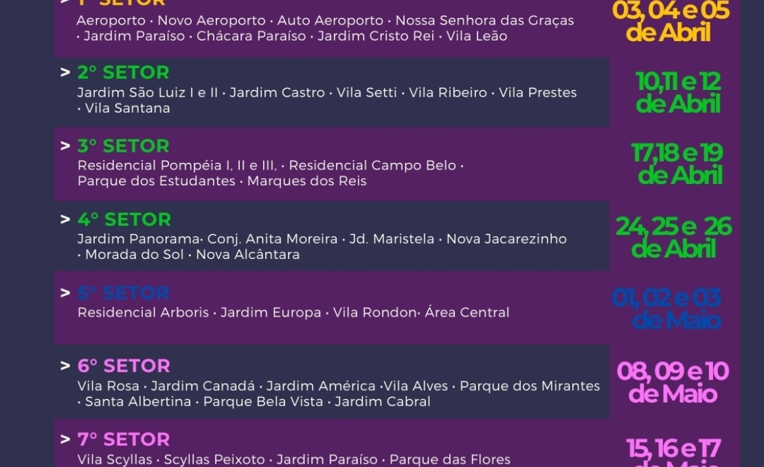 Confira o cronograma de descarte de galhos e entulhos em Jacarezinho!