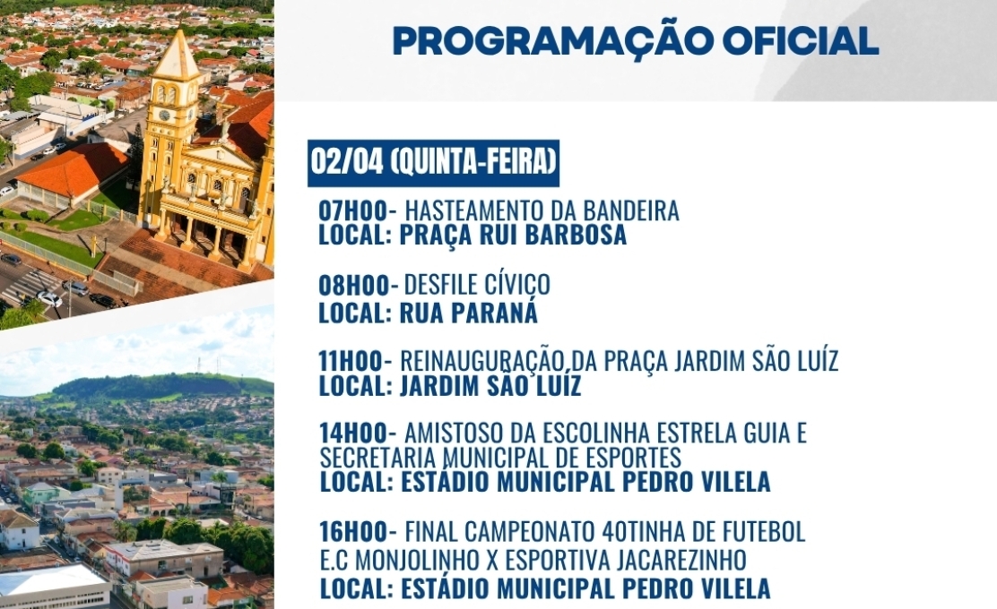 Jacarezinho 126 anos: venha celebrar essa história com a gente!