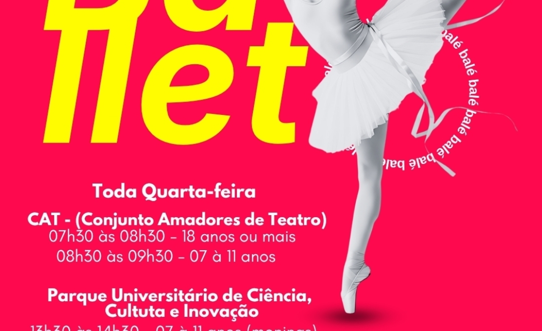 Está abertas as inscrições para a oficina de Ballet 