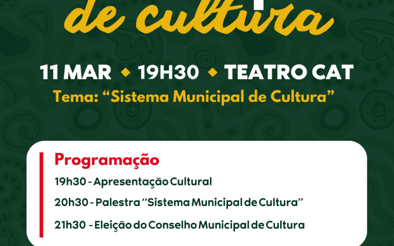 Jacarezinho realiza Conferência Municipal de Cultura