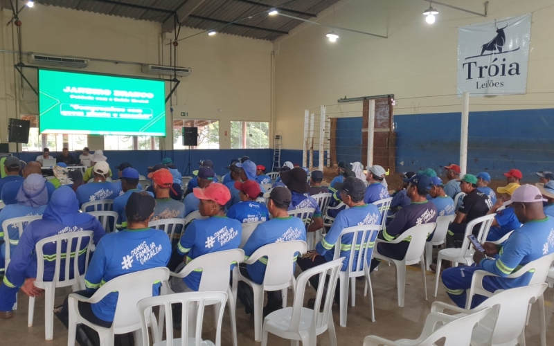 Palestra educativa sobre os cuidados com a saúde no campo