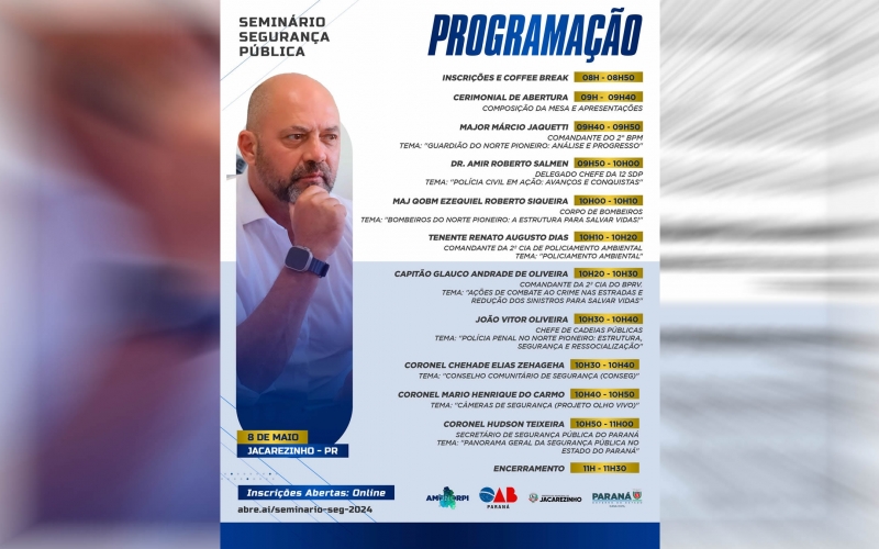 Seminário debate Segurança Pública em Jacarezinho