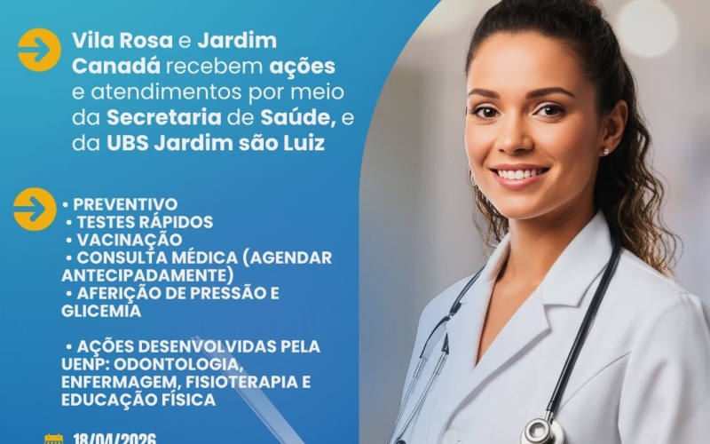  Saúde no Bairro: cuidado mais perto de você!    