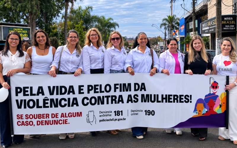 Caminhada do Meio-Dia mobiliza Jacarezinho no combate ao feminicídio