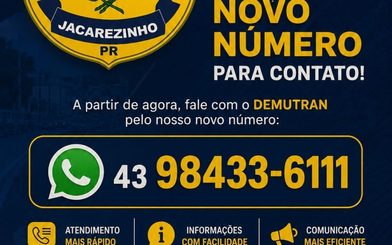 DEMUTRAN DE JACAREZINHO ESTÁ DE NÚMERO NOVO!